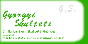 gyorgyi skulteti business card