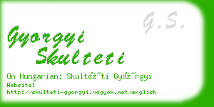 gyorgyi skulteti business card